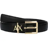 Armani Exchange für Damen. 9411824R75900020 Schwarzer Ledergürtel (85cm), Lässig, Klassisch