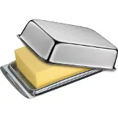 Cilio Kühlschrank-Butterdose Edelstahl Cilio Silber
