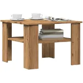 vidaXL Couchtisch Artisan-Eiche 60x60x42 cm Holzwerkstoff