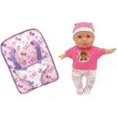 Mother Love Babypuppe 26cm Mit Rucksack, Babypuppe, Geschlechtsneutral, 2 Jahr(e), Mädchen, 260 mm, Pink