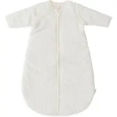 Jollein Schlafsack mit abnehmbaren Ärmeln Rund 60 cm, Rib Ivory