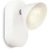 Signify myLiving 532803116 – Punkt-Licht (weiß, Innenraum, Surfaced Lighting Spot, Metall, IP20, Schlafzimmer, Wohnzimmer)