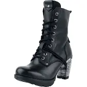 New rock Boot Damen Trail Negro Tacon Acero schwarz EU37