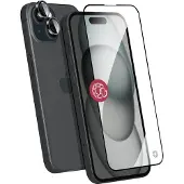 BigBen Interactive Schutzfolie für iPhone 15 Plus Verreganischer + Kameragläser