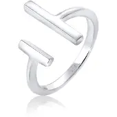 Elli Ring 925 Sterling Silber Geo in Silber | Gr.: onesize