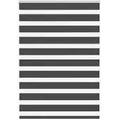 vidaXL Doppelrollo Schwarz 105x100 cm Stoffbreite 100,9 cm Polyester