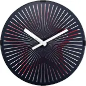 Nextime Wanduhr Motion Star Red Bewegungsuhr Ø 30 cm