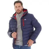 Trespass Herren Mikail Micro Gepolsterte Kapuzenjacke Marineblau