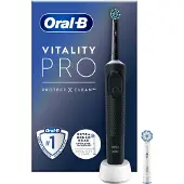 Oral-B - Vitality Pro CA HBOX Schwarze Elektrische Zahnbürste + Extra Nachfüllung