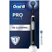 Oral-B Pro Series 1, Erwachsener, Vibrierende Zahnbürste, Schwarz, Weiß, 2 min, Schwarz, Rund