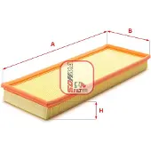 Sofima Luftfilter S 3024 A für FORD MONDEO II (BAP) Filtereinsatz