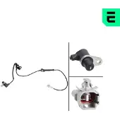 OPTIMAL ABS Sensor Raddrehzahl Vorne Links für TOYOTA AVENSIS Kombi (T25) 06-S383