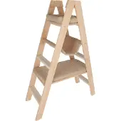 Kerbl Kratzbaum Ladder (97x35x134cm, massiv, Velour, 4 Stufen) natur/beige 80921