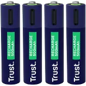Trust 25671, Wiederaufladbarer Akku, AAA, 4 Stück(e), 500 mAh, 1 h, Kurzschluß