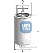 Ufi Kraftstofffilter 24.312.00