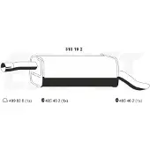 ERNST 310192 Endschalldämpfer für FORD FUSION (JU) Auspuff
