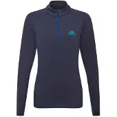 Mountain Equipment Cerrig LS Womens Zip-T cosmos - Größe 16 UK Damen 007463