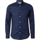 Scotch & Soda Cotton Poplin Slim-fit Shirt Navy Größe: M | Casual hemden Outlet | Herren | Blau