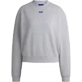HUGO Sweatshirt aus Baumwoll-Terry mit Logo-Badge Grösse M