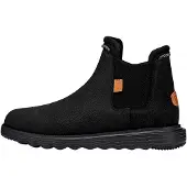 HEY DUDE Chelsea Boots Herren Schwarz Leder