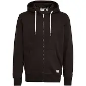 !Solid Sweatjacke SOLID "Sweatjacke SDChali", Herren, Gr. XXL, schwarz (true schwarz), Obermaterial: 65% Polyester PES. 35% Baumwolle CO., Sweatjacken Sweatjacke