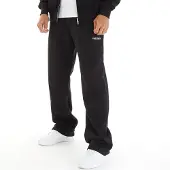 Avant Garde Herren Jogginghose Gerade Beine Schwarz