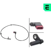 OPTIMAL ABS Sensor Raddrehzahl Hinten passend für MERCEDES-BENZ C-Klasse Limousine (W204) 06-S408