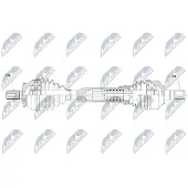 NTY NPW-VV-050 Antriebswelle Vorne Links für VOLVO XC90 I (275)
