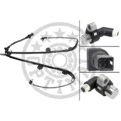 OPTIMAL ABS Sensor Raddrehzahl Hinten für FORD Fiesta Mk4 Schrägheck (JAS, JBS) 06-S081
