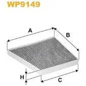 WIX FILTERS Filter, Innenraumluft WP9149