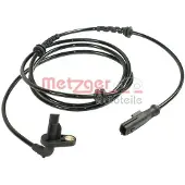 METZGER ABS Sensor Raddrehzahl Hinten Rechts für RENAULT TWINGO II (CN0) 0900937