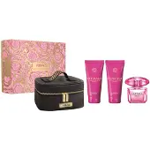 Versace Bright Crystal Absolu Set Eau de Parfum, 90 ml + Duschgel, 100 ml + Körperlotion, 100 ml + Kosmetiktasche