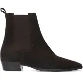 Manfield Braune Chelsea Boots aus Veloursleder | Größe 40