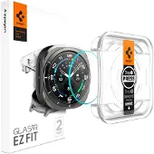 Spigen EZ FIT Glas.tR Displayschutzfolie mit Applikator für Samsung Galaxy Watch Ultra (2024/2025) - Transparent