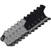 Diadora Kurzsocken "Socken 12er Pack", Damen, Gr. 39-42, schwarz (schwarz, hellgrau), Obermaterial: 56% Polypropylen PP. 22% Baumwolle CO. 19% Polyester PES. 3% Elasthan EL., Socken Kurzsocken