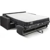 Vente-unique Schlafsofa 4-Sitzer Samt - Liegefläche: 160 cm - CALITO mit Memoryschaum