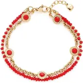 Leonardo 023546 Damen-Armband Florena Edelstahl Goldfarben