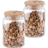 Aps 2er Set Vorratsgläser Vorratsglas -WOODY- 82257 14 x 21,5 cm 2,5 Liter