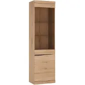 Die Möbelfundgrube Vitrine mit Glastür San Remo Eiche 197 cm - CANDELA