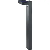 TRIO Leuchten - Modern Stehende Außenlampe Anthrazit mit Bewegungssensor auf Solar - Esqu | Außenbeleuchtung - Edelstahl Länglich - | (nicht austauschbare) LED