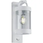 TRIO Lighting Aussenwandleuchte mit Bewegungsmelder Sambesi, weiß / opal, Aluminium, Modern