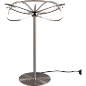 TRIO Moderne LED Tischlampe CHARIVARI Silber matt, Höhe 50cm
