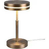 TRIO LED-Tischlampe Franklin Altes Messing