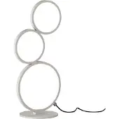 TRIO LED Tischlampe Ringleuchte für Wohnzimmer, Schlafzimmer, Foyer, Flurlampen, weiß