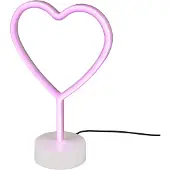 TRIO Reality LED Tischleuchte Heart 30 x 20 cm warmweiß rosa