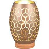 TRIO - Tischlampe BIDAR - Braun - 15x15x21.5 cm