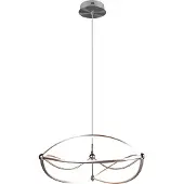 TRIO Große LED Pendelleuchte CHARIVARI Silber matt, Ø 62cm