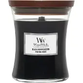 Woodwick Glas mit schwarzem Pfeffer (duftend) – Duftkerze – 275 g
