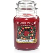 Yankee candle Red Apple Wreath Christmas Scent Large Jar Large