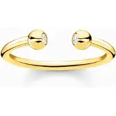 Thomas Sabo - TR2319-414-14-56 - Ring Gr. 56 - Silber - Gelbgold - Zirkonia - Klar